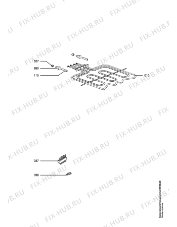 Взрыв-схема плиты (духовки) Aeg Electrolux B2100-5-M - Схема узла Electrical equipment